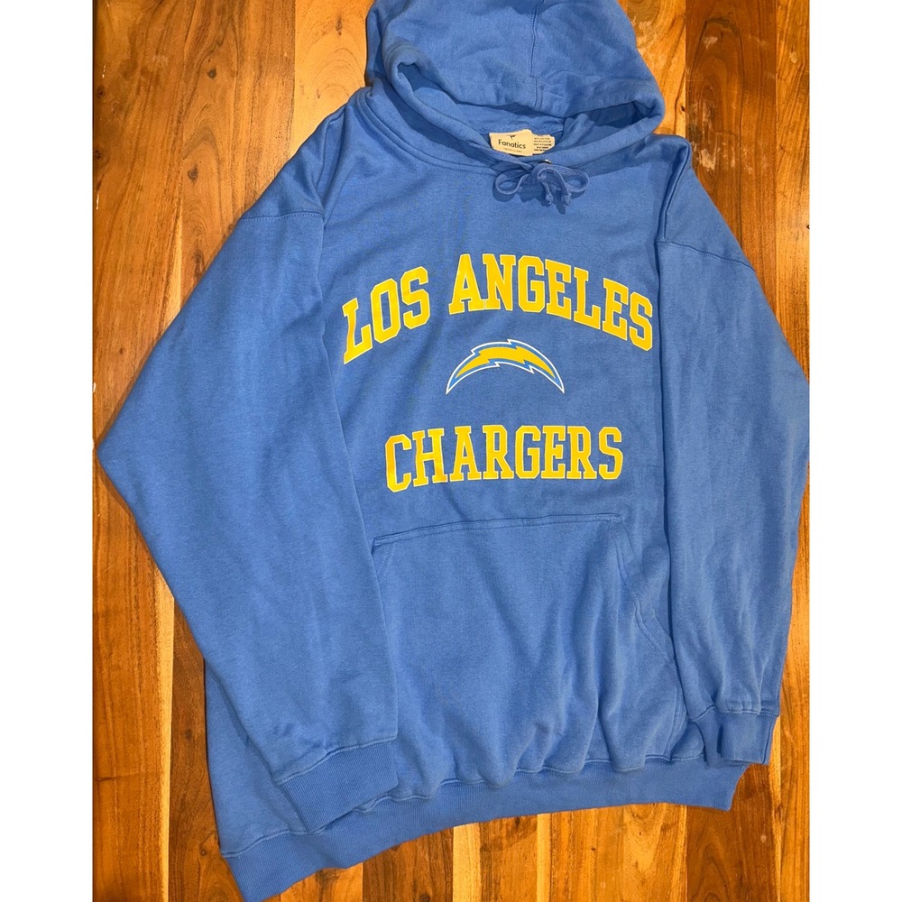 Fanatics Los Angeles Chargers Justin Herbert 10 Hoodie Mens 4XL Blue Pullover
